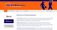 Desktop Screenshot of premierbasketballtournaments.com